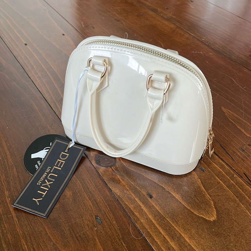 Off white and gold mini purse
